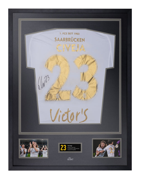 1. FC Saarbrücken 120 Jahre Signature Edition – Tim Civeja gerahmt & signiert