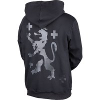 Hoodie 1.FCS Logo Black mit Rückendruck Löwe