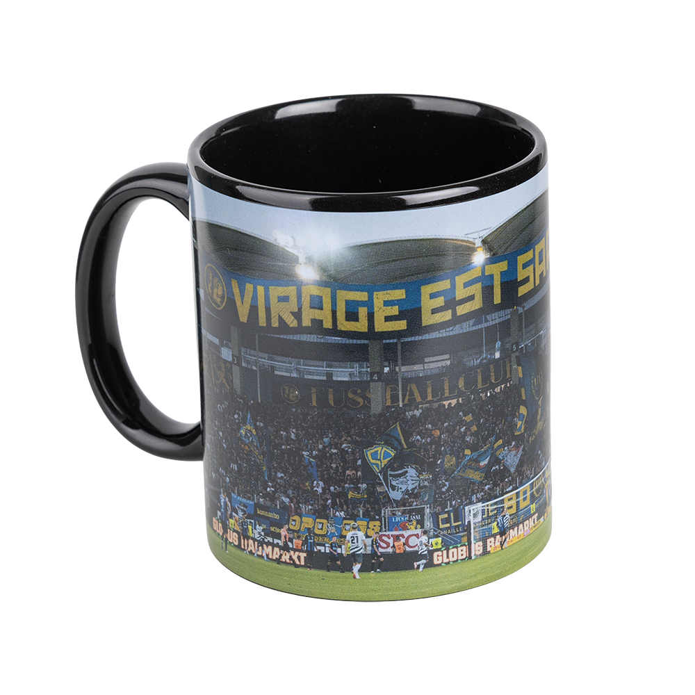 Tasse schwarz Fankurve