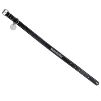 Hundehalsband schwarz "Wadenbeißer" Leder - FCS