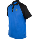 Polo in Blau mit schwarzem Kragen - FCS