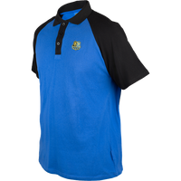 Polo in Blau mit schwarzem Kragen - FCS