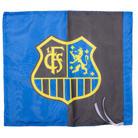Fahne klein mit Wappen blau-schwarz