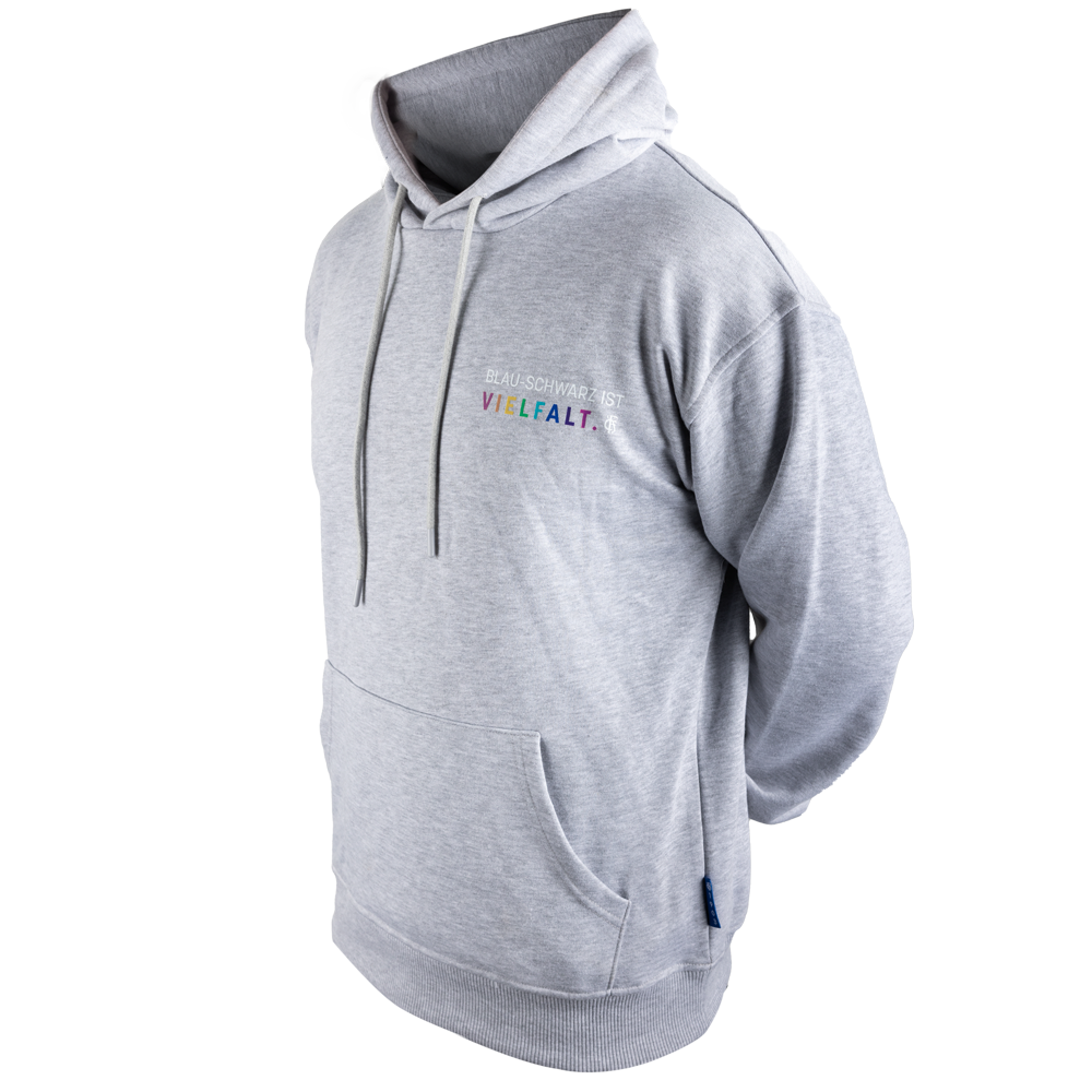 Hoodie Vielfalt grau