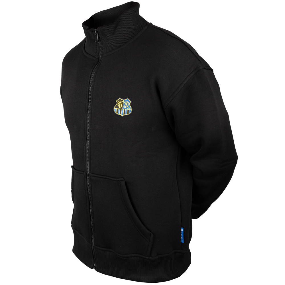 Weste schwarz mit gesticktem Wappen