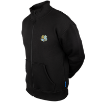 Weste schwarz mit gesticktem Wappen