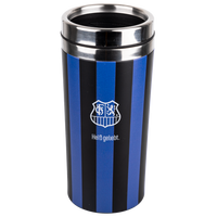Trinkflasche FCS Streifen blau-schwarz *heißgeliebt*