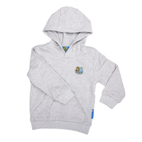 Kids' Hoodie Grey Crest