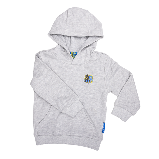 Kinder Hoodie grau Wappen