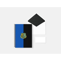 Notizblock blauschwarz mit Wappen