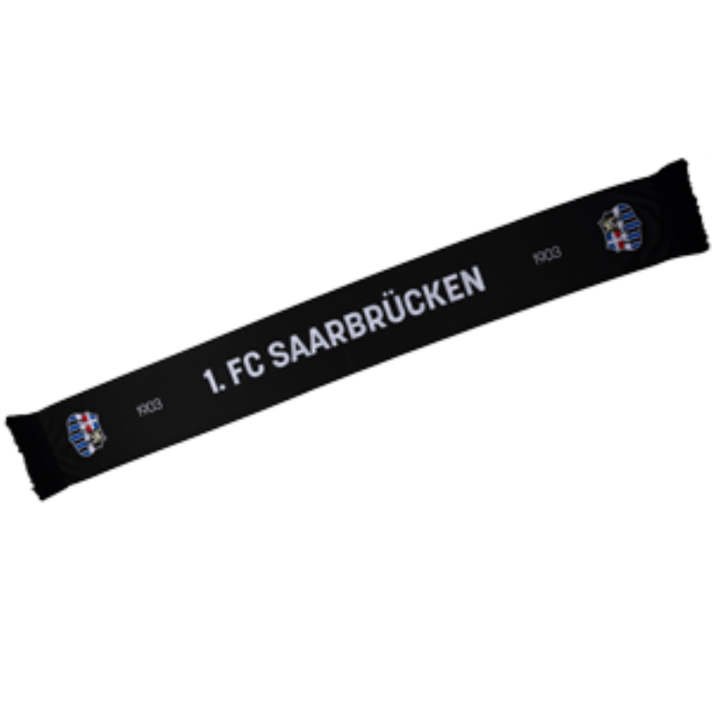 Sommerschal schwarz mit Nostalgie Wappen - FCS 2025