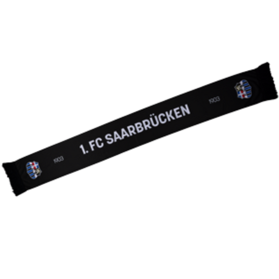 Sommerschal schwarz mit  Nostalgie Wappen  - FCS 2025
