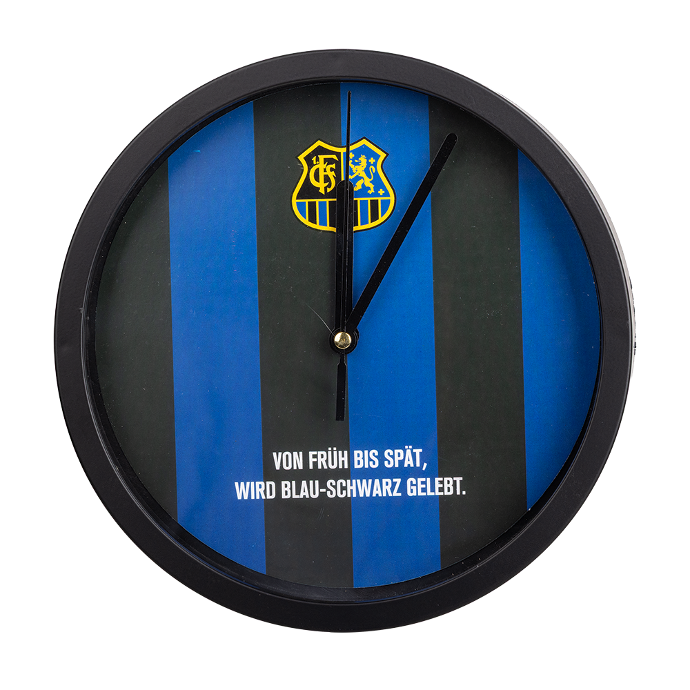 Wanduhr "Blau-Schwarz"