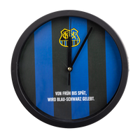 Wanduhr "Blau-Schwarz"