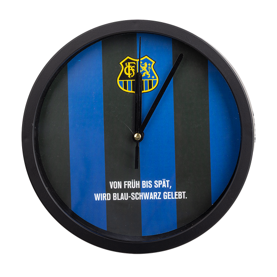 Wanduhr "Blau-Schwarz"
