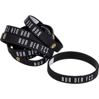 Silikonband "Nur der FCS" schwarz
