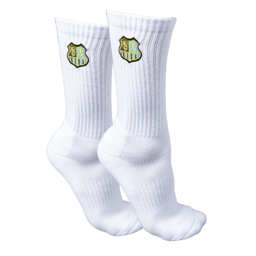 FCS College Socken mit Wappen weiß