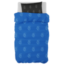 Bettwäsche Blau-Schwarz mit Logo
