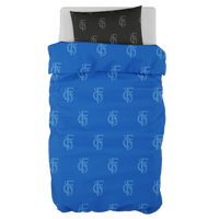 Bettwäsche Blau-Schwarz mit Logo