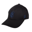 Basecap schwarz mit Logo in blau