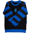 Kids Longsleeve mit gestreiften Armen-FCS