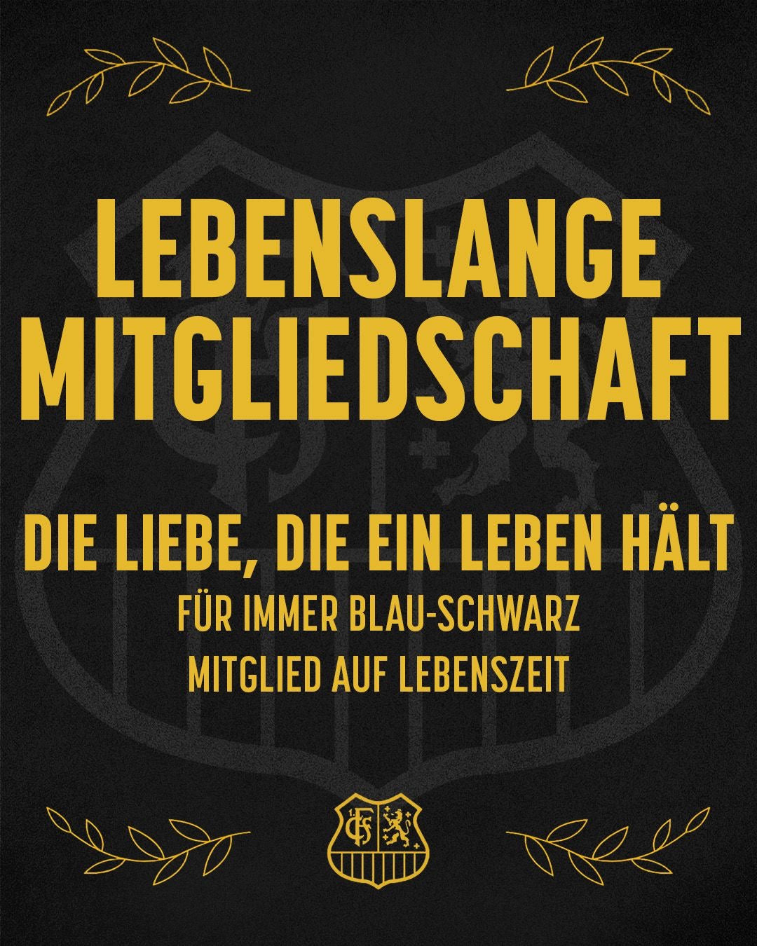 Lebenslange Mitgliedschaft – Für immer Blau-Schwarz