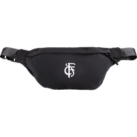 Gürteltasche schwarz mit Logo in Weiß