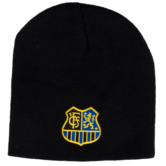 FCS-Beanie schwarz mit Wappen ohne Umschlag
