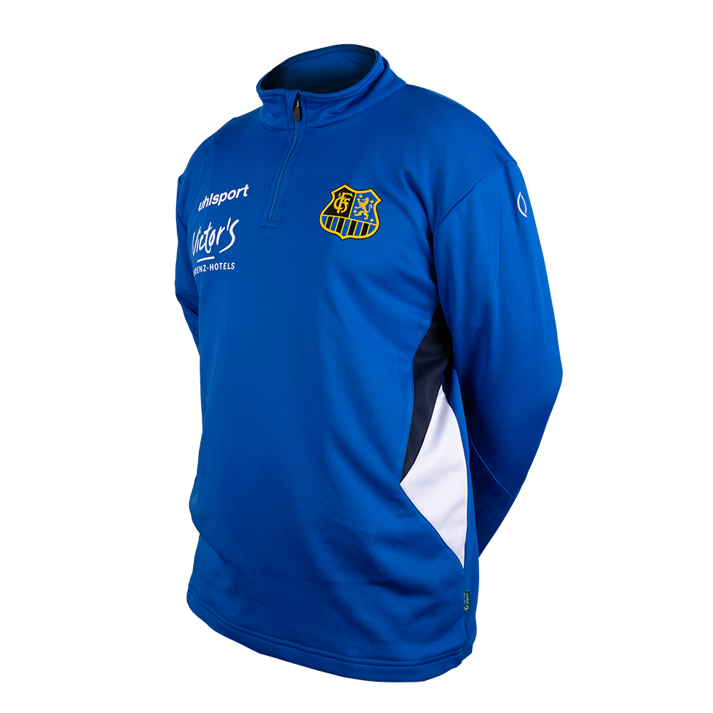 Uhlsport Equipe 29 1/4 Zip Top Azurblau - 1. FC Saarbrücken