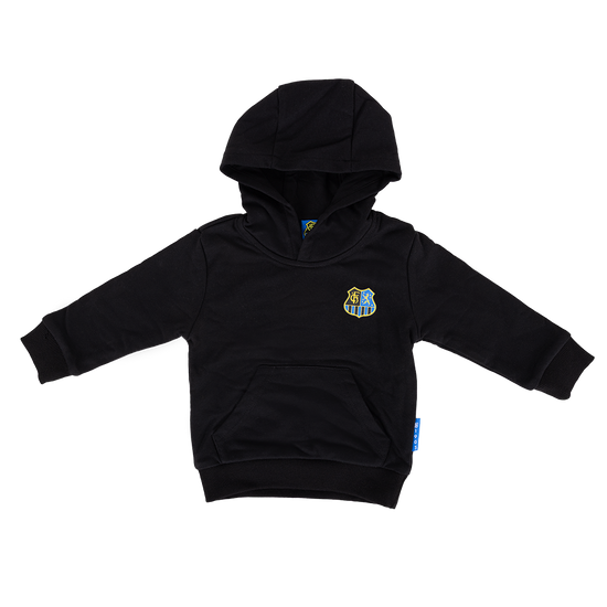 Kinder Hoodie schwarz Wappen