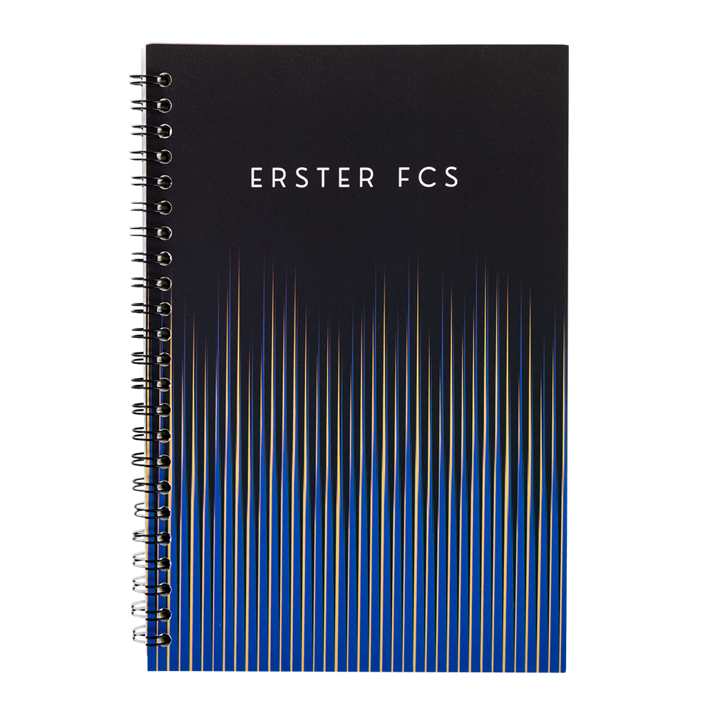 Notebook blue-black stripes