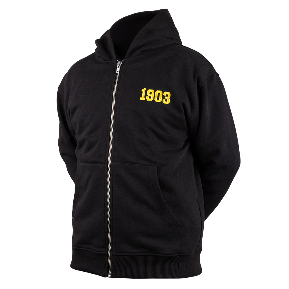 Zipper schwarz 1903 gestickt
