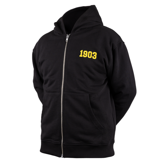 Zipper schwarz 1903 gestickt