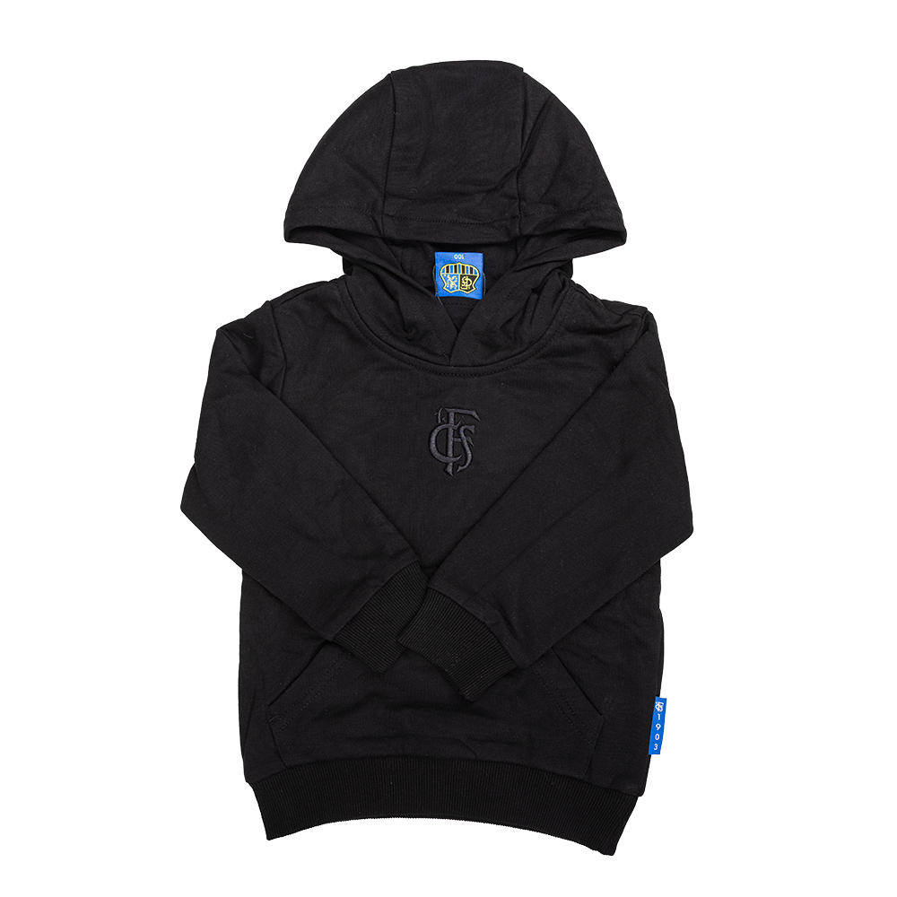 Kinder Hoodie schwarz Logo