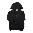 Kinder Hoodie schwarz Logo