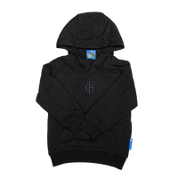 Kinder Hoodie schwarz Logo