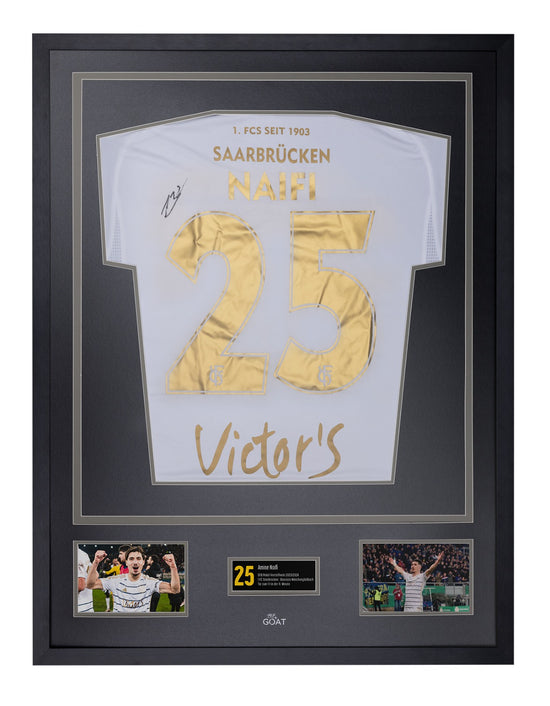1. FC Saarbrücken 120 Jahre Signature Edition – Amine Naïfi gerahmt & signiert