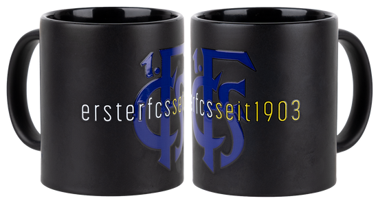 Tasse schwarzmatt ersterfcs