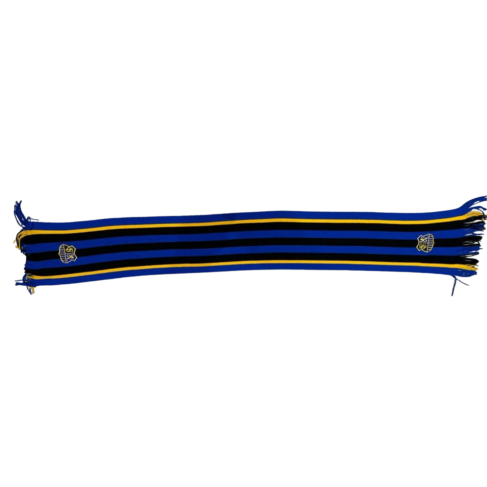 FCS-Schal "Wappen" blau-schwarz gestreift